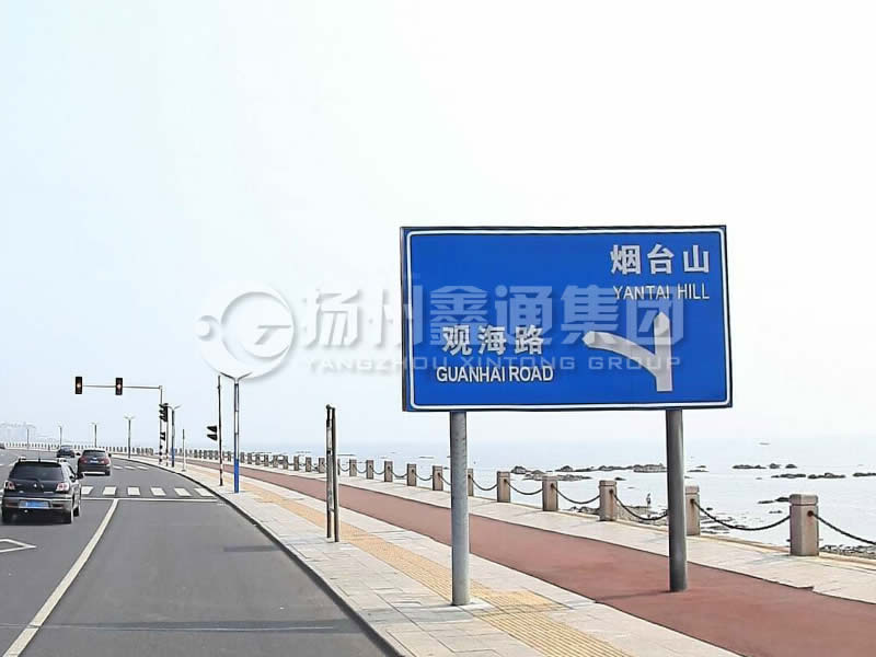 BZG-015，交通標(biāo)志桿，雙柱標(biāo)志桿