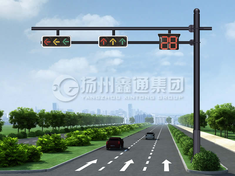 XHDG-061，F(xiàn)型信號(hào)燈桿，晉中信號(hào)燈桿